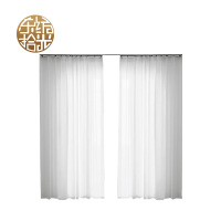 东纺拾光 DF4016 雪纺 711帘 1M*2.7M含轨道含安装 窗帘 1.00 米/片 (计价单位:片) 白色