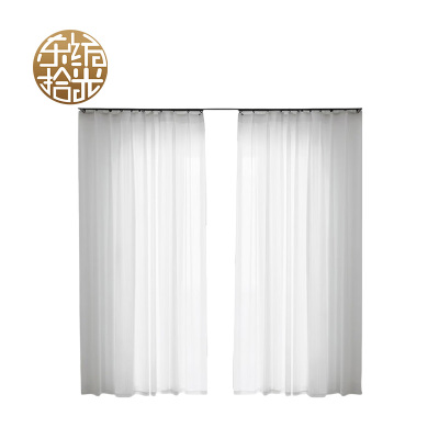 东纺拾光 DF4016 雪纺 711帘 1M*2.7M含轨道含安装 窗帘 1.00 米/片 (计价单位:片) 白色