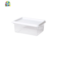 塑料透明食物收纳盒冰箱食品水果保鲜盒厨房带盖密封储物盒 FENGHOU