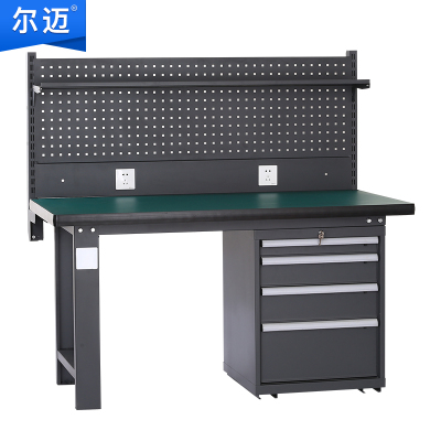尔迈 重型钳工工作台防静电操作台工厂车间多功能工具台 2.1米 BM款