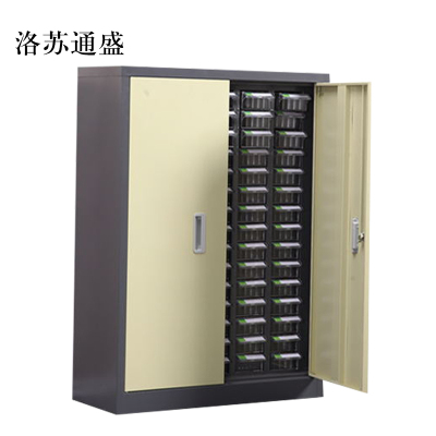 洛苏通盛文件柜抽屉式工具收纳盒75抽透明带门小号抽屉