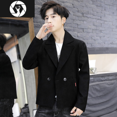 HongZun男士外套秋季2020新款学生帅气风衣服秋冬潮流休闲夹克男装外衣短风衣