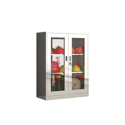 利特莱依304不锈钢应急物资柜消防救援器材箱防护用品柜室外微型消防站高1200*宽900*深400(加厚201材质)