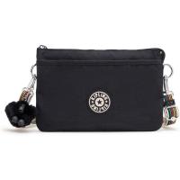 Kipling凯浦林手拿包女多口袋拉链隔层可调节肩带易于携带黑色