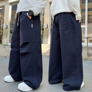 男童裤子春秋款2026新款大儿童装春季痞帅宽松休闲运动裤男孩春装