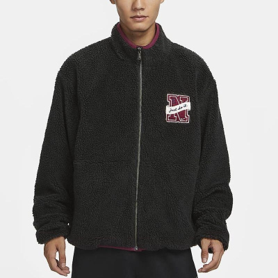 Nike/耐克外套仿羊羔绒保暖立领双面穿男装夹克FV8588-010 C