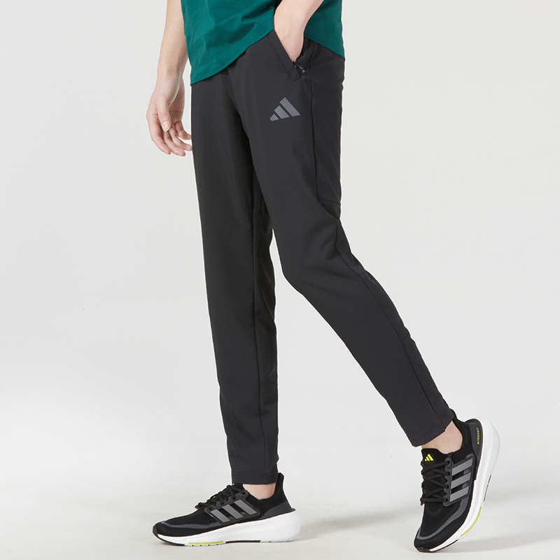阿迪达斯(adidas)男裤 新款运动裤户外舒适透气休闲跑步健身训练针织长裤 IB8147 ZP