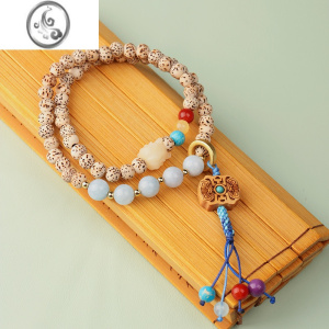 JiMi星月菩提DIY文玩手串手链阿呆原创清新民族风手捻念珠佛珠女