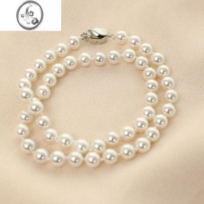 JiMi俏娘鱼2022年冬季新款搭配旗袍饰品贝珠项链轻奢小众简约百搭配饰