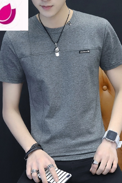 七斓男士短袖2023新款夏季男装夏装薄款上衣服半袖体恤衫夏天潮流