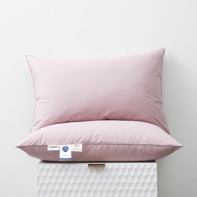 白鹅绒羽绒枕头五星级酒店枕芯单双人护颈椎助睡眠软整头枕芯