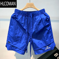 HLCOMAN短裤男士夏季薄款美式潮牌运动五分裤冰丝速干休闲沙滩裤