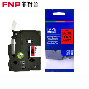 菲耐普 色带 PT-P900 红底黑字36mm 个