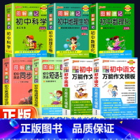 [同步词汇]-英语 初中通用 [正版]2024新版图解速记初中语文数学英语物理化学生物地理 初中上册下册基础复习强化训练