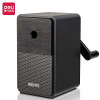 得力(deli) 71160 学生削笔机 5档笔尖粗细可调节 卷笔刀 曜石黑