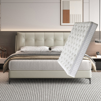 喜临门 暖暖+白骑士plus 真皮双人床 主卧大床现代简约风卧室婚床家具 暖暖[床架] +白骑士plus床垫