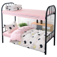 美帮汇床上三件套女风寝室全棉床单单人男学生宿舍被子套装六件套0.9