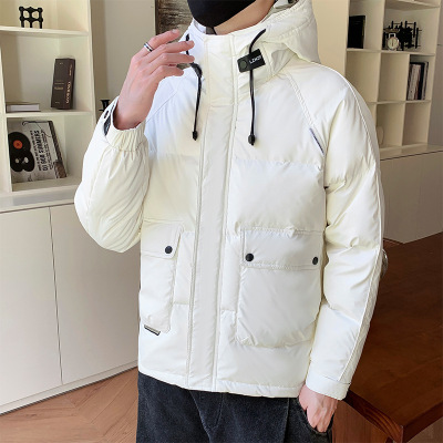 男士羽绒服冬季新款连帽外套帅气潮流加厚保暖潮牌时尚百搭男上衣