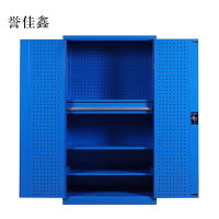 誉佳鑫工具柜加厚铁皮储物柜工厂车间用带抽屉汽修多功能收纳柜通门内一抽柜蓝色