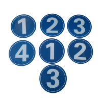 智铮朗月 标识牌 内容定制直径300mm 个