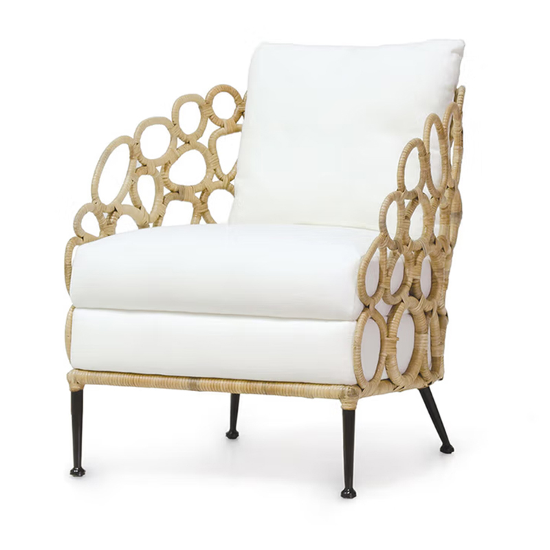 质凡 户外藤编沙发单人创意东南亚别墅复古设计师家具 B款单人沙发(藤编)