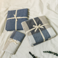 美帮汇全棉四件套单人双人被套全棉床上用品4件套1.5m1.8床单床笠款