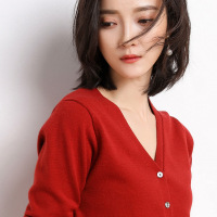 春秋季新款女装长袖针织开衫秋冬短款韩版外搭披肩毛衣大码外套薄_603