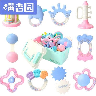 舒弗（LACHOUFFE)婴儿玩具手摇铃宝宝可水煮牙胶孩0-3-6-12个月儿1岁