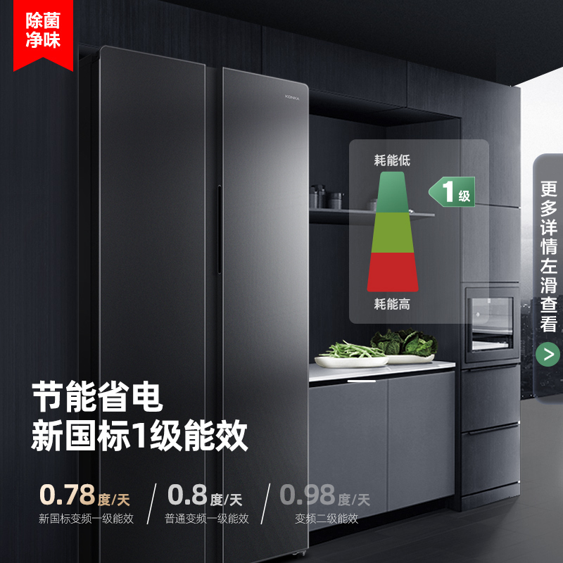 康佳(KONKA)460升 对开门一级能效双变频电冰箱46JW5PB