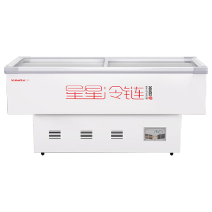 星星(XINGX)冰柜展示柜大容量商用斜面岛柜火锅烧烤冷藏冷柜海鲜保鲜冷冻冷冻柜1.6米SD/SC-1.6BX