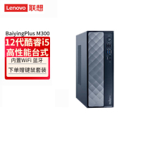 联想(Lenovo)Baiying百应M300 台式机电脑主机(酷睿i5-12450H 16G 512G固态硬盘 WIFI Win11)