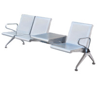 锦北 靠背排椅候诊椅加厚机场银行车站医院等候椅大厅连椅三人位无垫