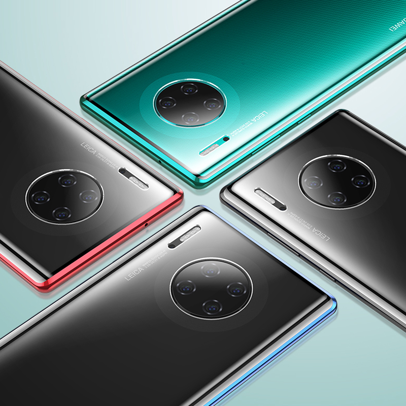 华为mate30手机壳荣耀30/v20透明玻璃mate20pro/20x 5g版保护套p30pro