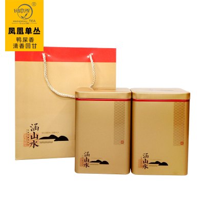 闽中秀抽湿型鸭屎香春茶凤凰单丛乌岽单枞茶叶名老枞清香型绿衣仙子400克铁罐装礼品单丛茶