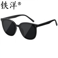 铁洋 太阳镜 墨镜 偏光眼镜 MY21黑框黑灰 副