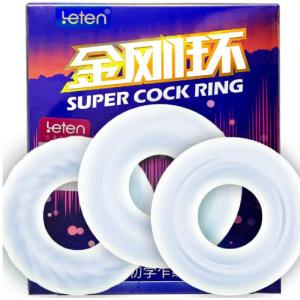雷霆延时锁精环锁紧环穿戴式阴茎套环情趣辅助工具成人性用品羊眼圈3款组合金刚环 非震动延时套环