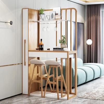 现代简约家用客厅伸缩吧台闪电客酒柜屏风间厅柜玄关隔断靠墙转角吧台