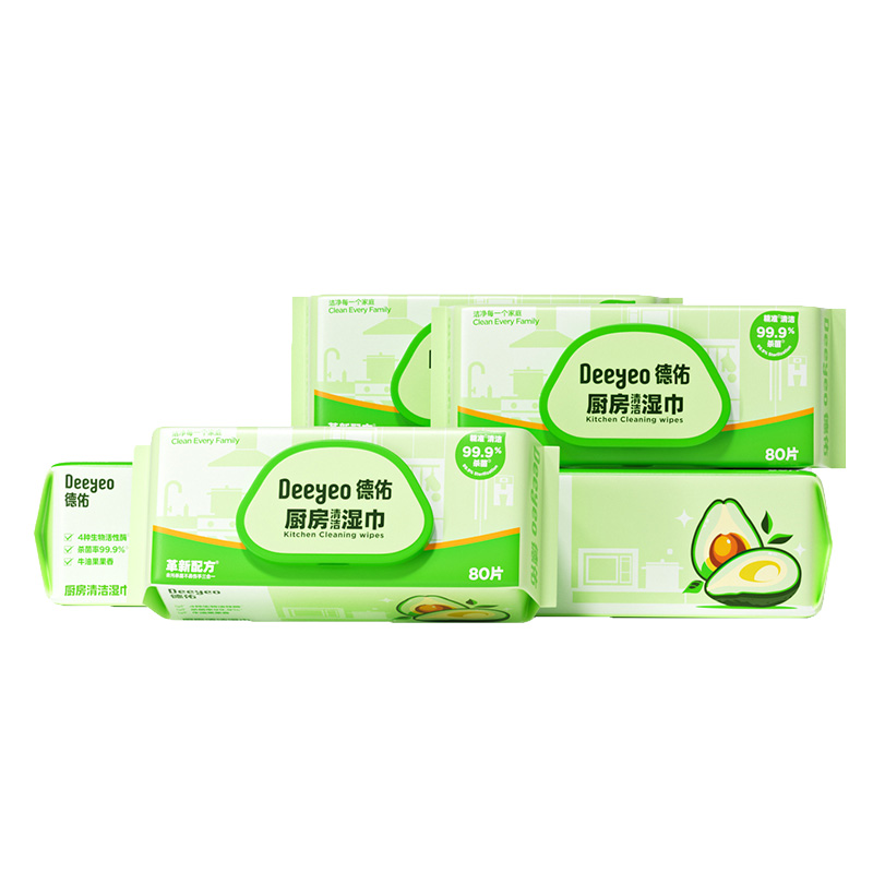 德佑湿巾80片*3包*2箱厚实耐用自研版10020595R02