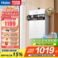 海尔(Haier)燃气热水器天然气水伺服恒温家用APP智能节能省气WM5 以旧换新 13L [WM5C]加量不加价