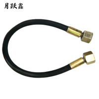 月跃鑫 高压液压油管橡胶管 黑色内径6mm二层钢丝 米