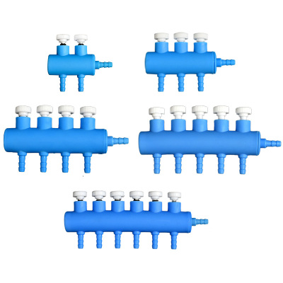 鱼缸增氧气泵水族箱气量分流阀调节空气氧气管分配器塑料接头