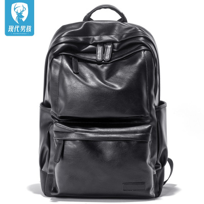 精品特卖-现代男孩（XIANDAINANHAI）男包韩版双肩包潮流学生书包牛津布15.6寸电脑包旅行男女背包