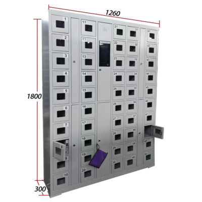 TENDZONE臻盾50仓人脸识别手机管理柜在位监测手机柜智能柜ZD-SJG-002带定位功能