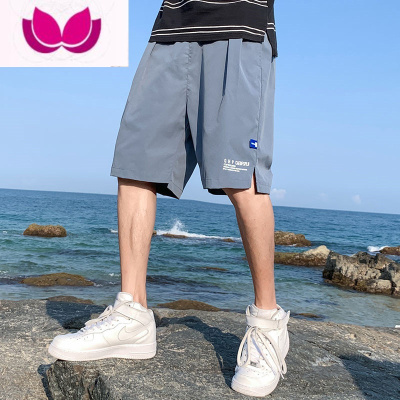 七斓冰丝短裤男士夏季潮牌ins宽松薄款大裤衩休闲运动沙滩五分中裤子