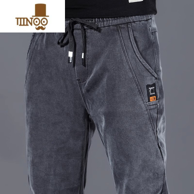 YANXU干活穿的裤子男耐磨建筑工人工地牛仔工作服工作裤男夏季弹力