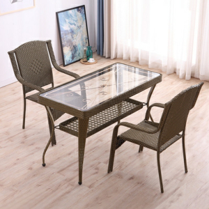 三金鑫 藤桌椅阳台桌椅藤椅现代简约休闲户外椅子茶几组合靠背椅