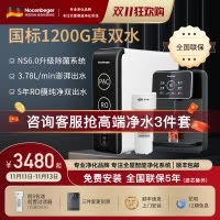 诺森柏格(Nocenbeger)净水器1200G鲜活双出水 X6Pro家用净水机RO反渗透过滤器厨下直饮净水器