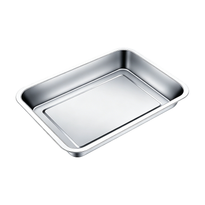 鑫睿辉 304不锈钢加厚方盘托盘 45*35*4.8cm 个