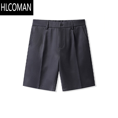 HLCOMAN大码冰丝速干半松紧短裤男五分裤青少年加肥大码3MM斤可穿透气