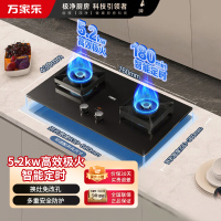 万家乐 燃气灶C6R1 5.2kw大火力嵌入式台式两用 180min智能定时灶具全进风天然气灶